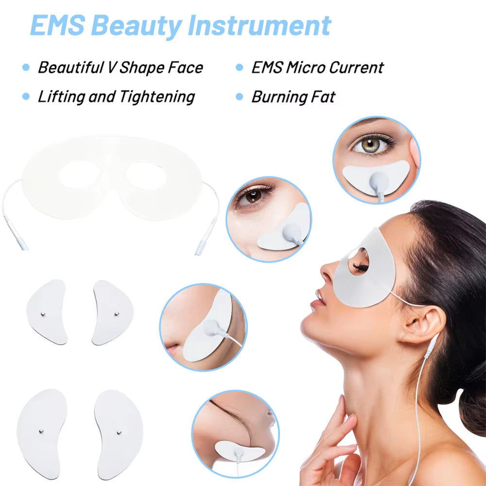 EMS Microcurrent Eye Beauty Massager Face Lift Skin Tightening Anti-Wrinkle Muscle Stimulator Dark Circle Removal Device