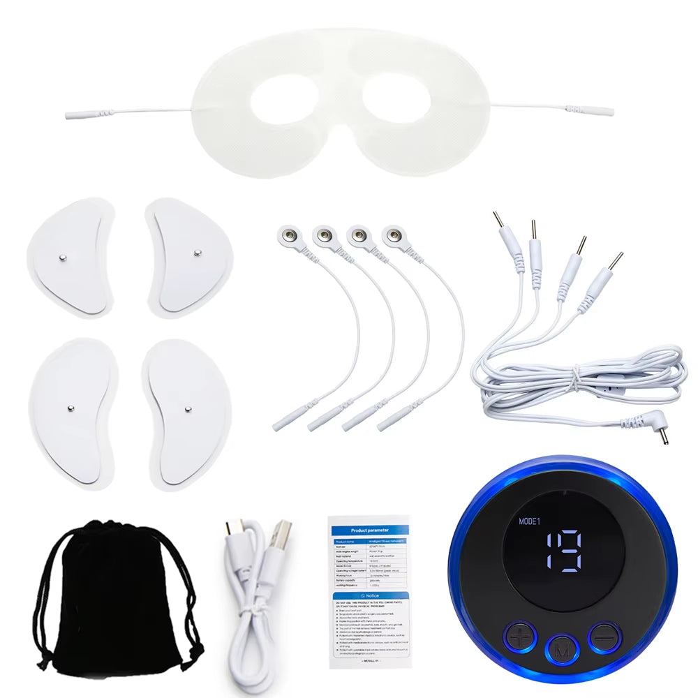 EMS Microcurrent Eye Beauty Massager Face Lift Skin Tightening Anti-Wrinkle Muscle Stimulator Dark Circle Removal Device