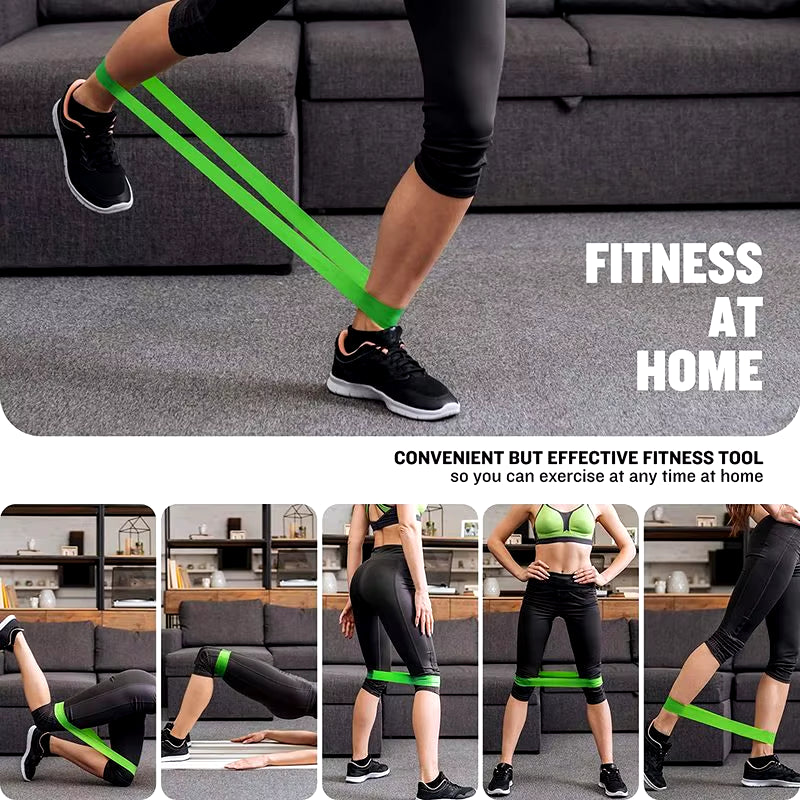 Rubber Yoga Resistance Bands 5 Level Fitness Elastic Bands Crossfit Exercise Training at Home Workout Gym Equipment