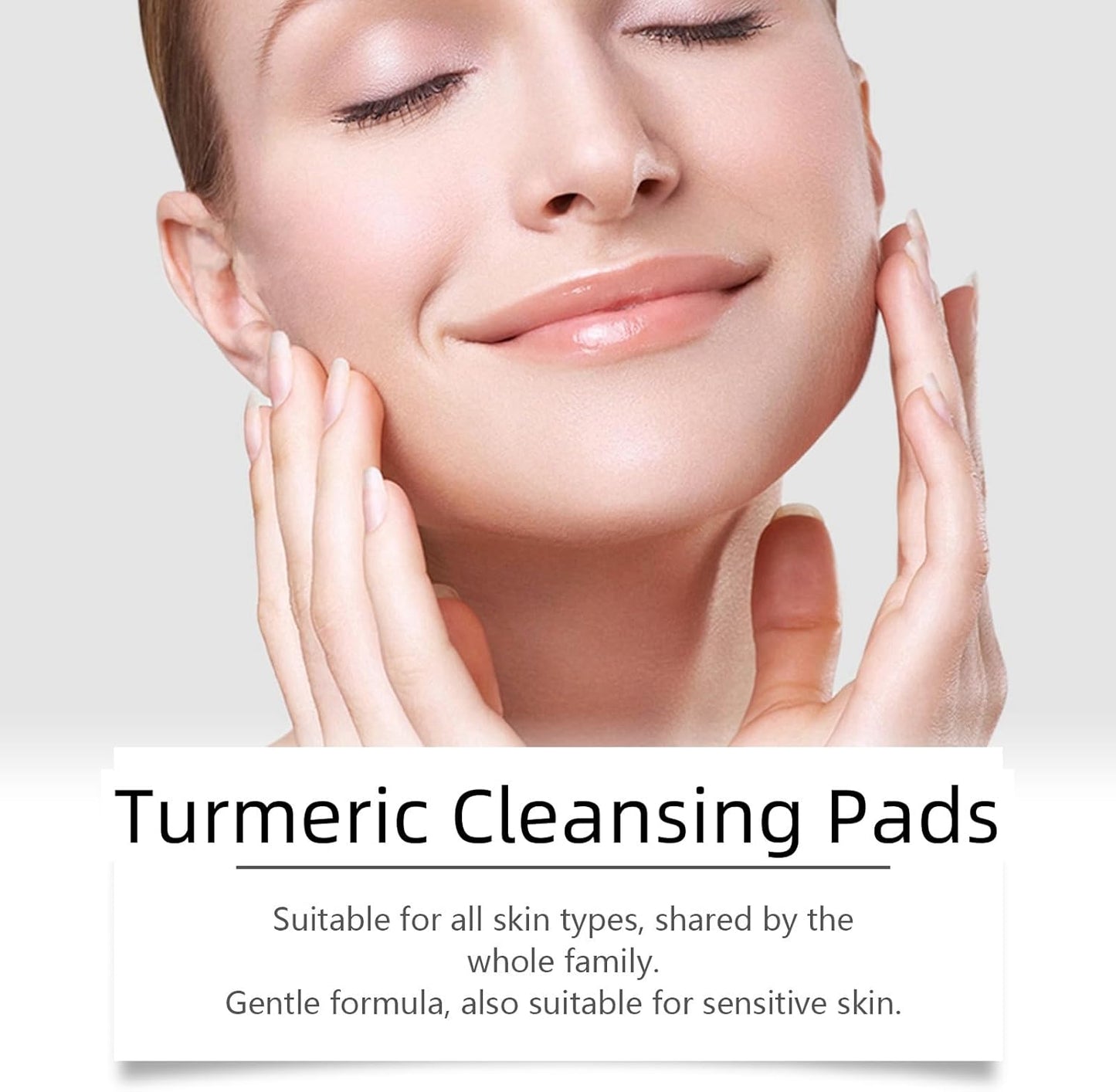 Turmeric Kojic Acid Cleansing Pads,Face Cleansing Pads,10Pcs Turmeric Exfoliating Foaming Pads,Exfoliating Face Pads,Resurfacing Pads for Face & Body,Facial Sponges for Cleansing,Acne Face Wipes