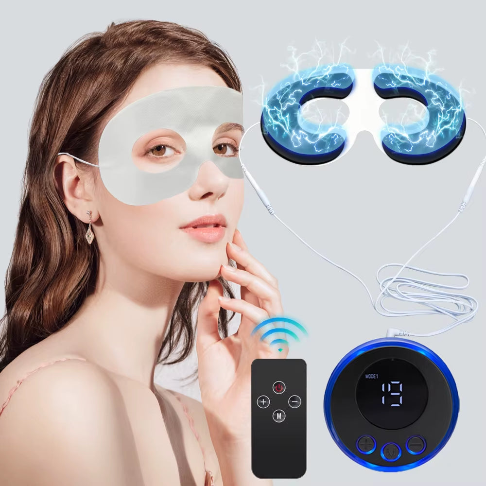 EMS Microcurrent Eye Beauty Massager Face Lift Skin Tightening Anti-Wrinkle Muscle Stimulator Dark Circle Removal Device